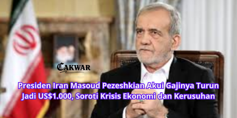 Presiden Iran Masoud Pezeshkian Akui Gajinya Turun Jadi US$1.000, Soroti Krisis Ekonomi dan Kerusuhan