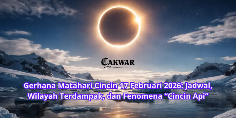 Gerhana Matahari Cincin 17 Februari 2026: Jadwal, Wilayah Terdampak, dan Fenomena “Cincin Api”