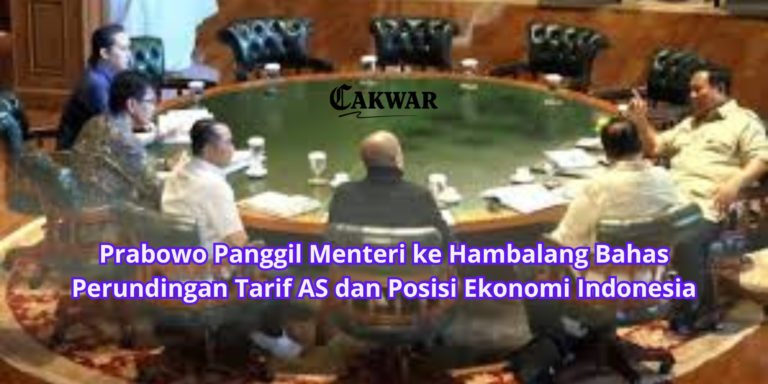Prabowo Panggil Menteri ke Hambalang Bahas Perundingan Tarif AS dan Posisi Ekonomi Indonesia