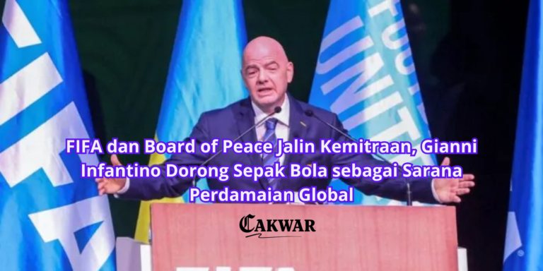 FIFA dan Board of Peace Jalin Kemitraan, Gianni Infantino Dorong Sepak Bola sebagai Sarana Perdamaian Global