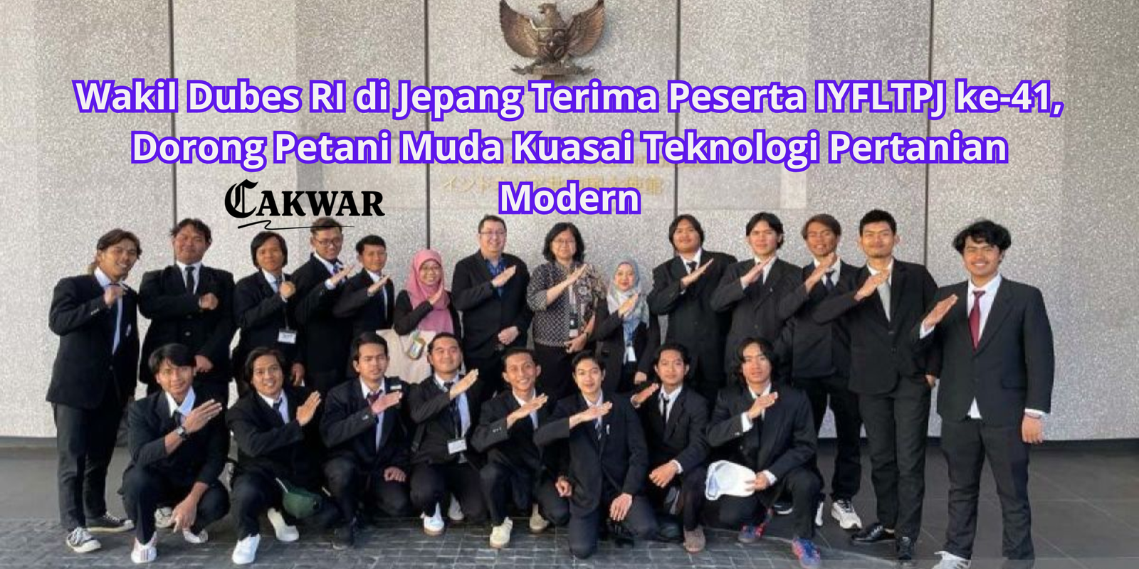 Wakil Dubes RI di Jepang Terima Peserta IYFLTPJ ke-41, Dorong Petani Muda Kuasai Teknologi Pertanian Modern