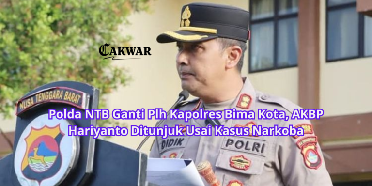 Polda NTB Ganti Plh Kapolres Bima Kota, AKBP Hariyanto Ditunjuk Usai Kasus Narkoba