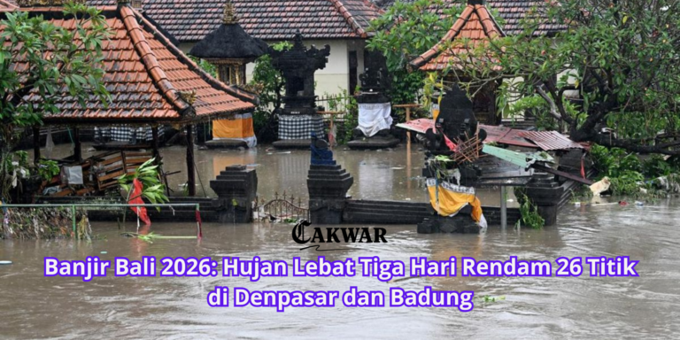 Banjir Bali 2026: Hujan Lebat Tiga Hari Rendam 26 Titik di Denpasar dan Badung
