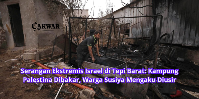 Serangan Ekstremis Israel di Tepi Barat: Kampung Palestina Dibakar, Warga Susiya Mengaku Diusir