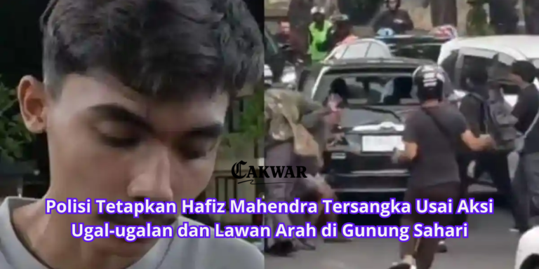 Polisi Tetapkan Hafiz Mahendra Tersangka Usai Aksi Ugal-ugalan dan Lawan Arah di Gunung Sahari