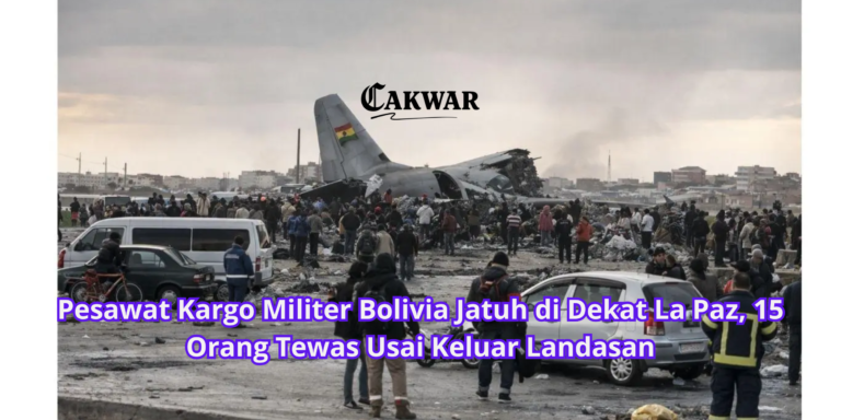 Pesawat Kargo Militer Bolivia Jatuh di Dekat La Paz, 15 Orang Tewas Usai Keluar Landasan
