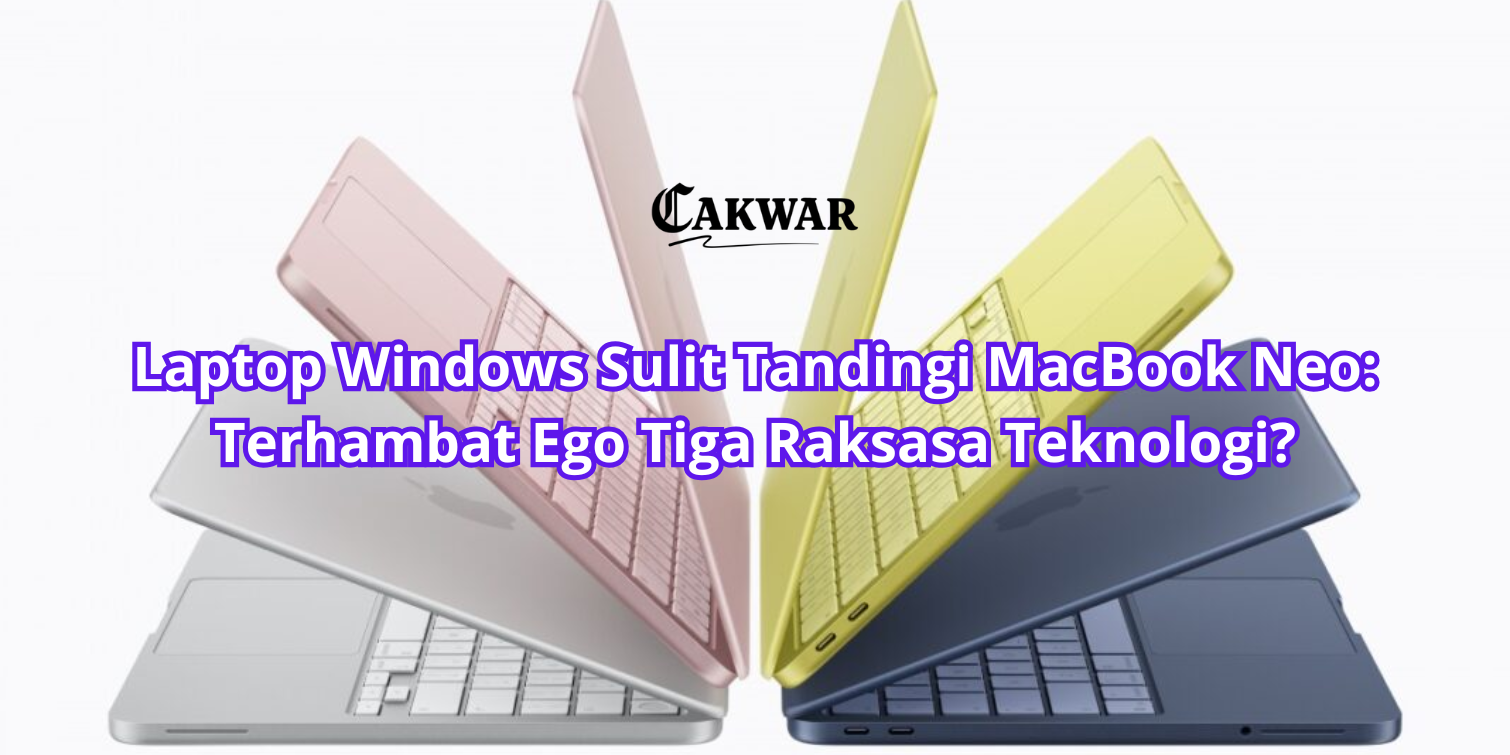 Laptop Windows Sulit Tandingi MacBook Neo: Terhambat Ego Tiga Raksasa Teknologi?