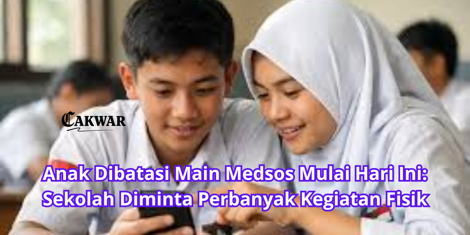 Anak Dibatasi Main Medsos Mulai Hari Ini: Sekolah Diminta Perbanyak Kegiatan Fisik