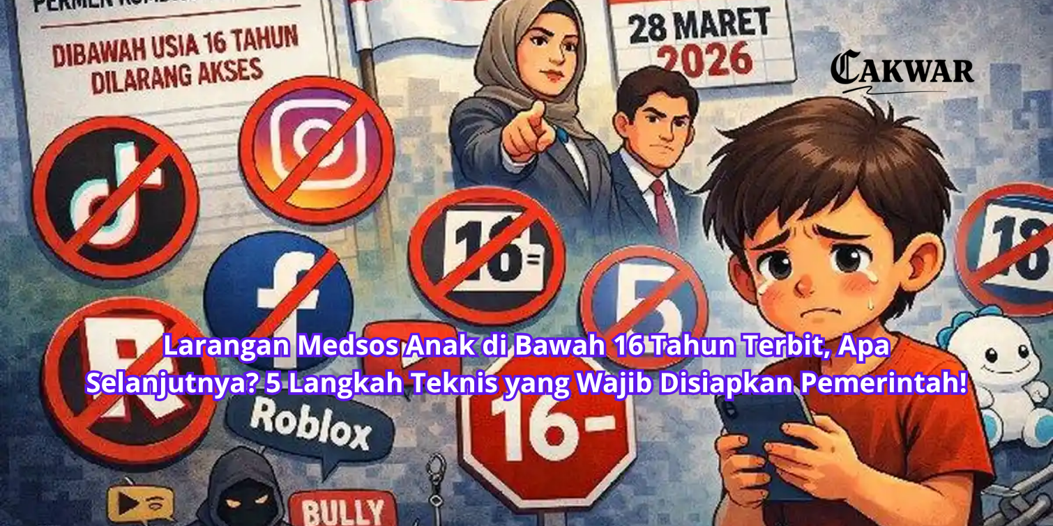 Larangan Medsos Anak di Bawah 16 Tahun Terbit, Apa Selanjutnya? 5 Langkah Teknis yang Wajib Disiapkan Pemerintah!