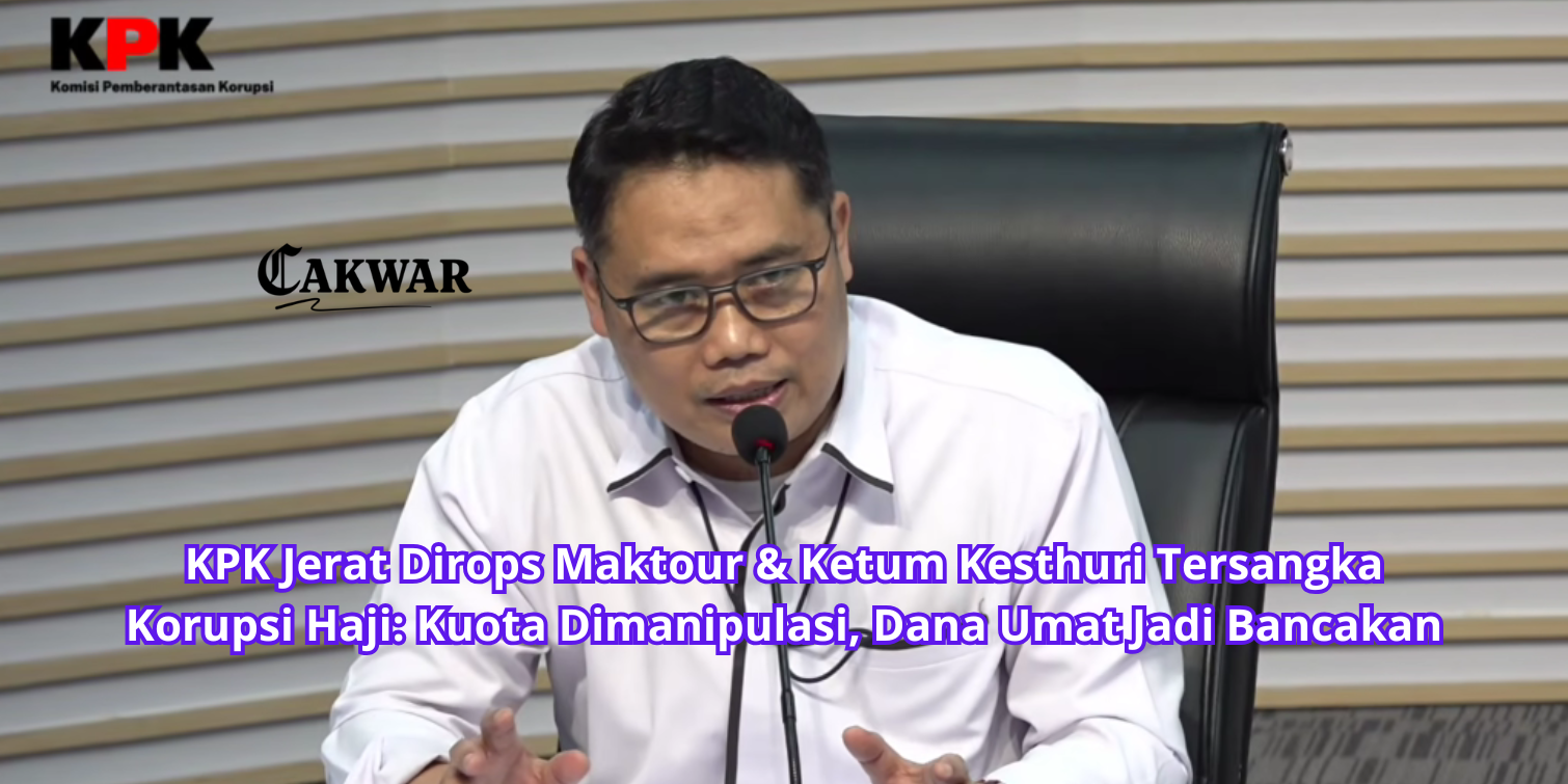 KPK Jerat Dirops Maktour & Ketum Kesthuri Tersangka Korupsi Haji: Kuota Dimanipulasi, Dana Umat Jadi Bancakan