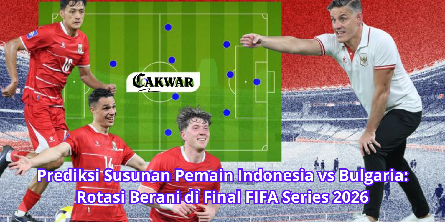 Prediksi Susunan Pemain Indonesia vs Bulgaria: Rotasi Berani di Final FIFA Series 2026