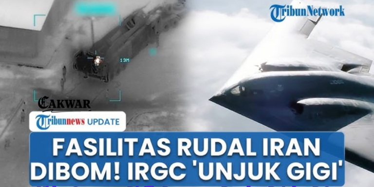 Video Serangan Dirilis Pentagon, Bomber B-1 dan B-2 Hantam Fasilitas Militer Iran, Kapal Perang Tenggelam di Samudra Hindia