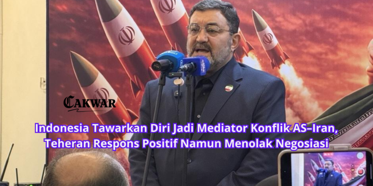 Indonesia Tawarkan Diri Jadi Mediator Konflik AS–Iran, Teheran Respons Positif Namun Menolak Negosiasi