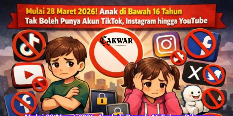 Mulai 28 Maret 2026, Anak di Bawah 16 Tahun Dilarang Punya Akun TikTok hingga Roblox