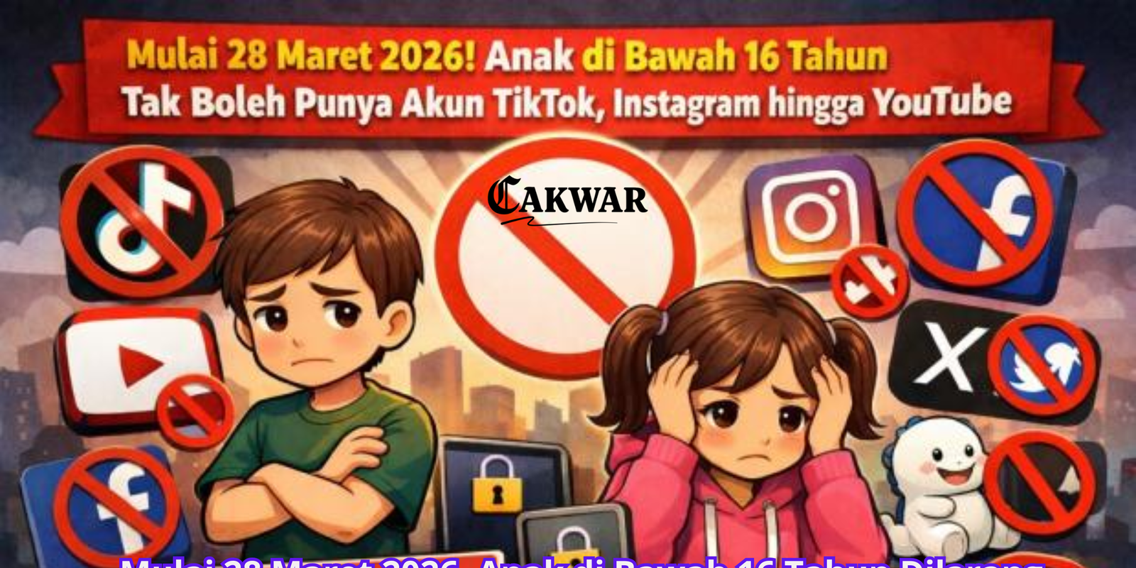 Mulai 28 Maret 2026, Anak di Bawah 16 Tahun Dilarang Punya Akun TikTok hingga Roblox