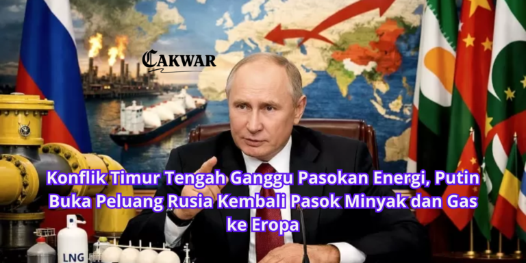 Konflik Timur Tengah Ganggu Pasokan Energi, Putin Buka Peluang Rusia Kembali Pasok Minyak dan Gas ke Eropa