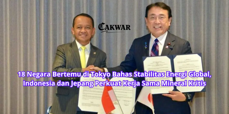 18 Negara Bertemu di Tokyo Bahas Stabilitas Energi Global, Indonesia dan Jepang Perkuat Kerja Sama Mineral Kritis