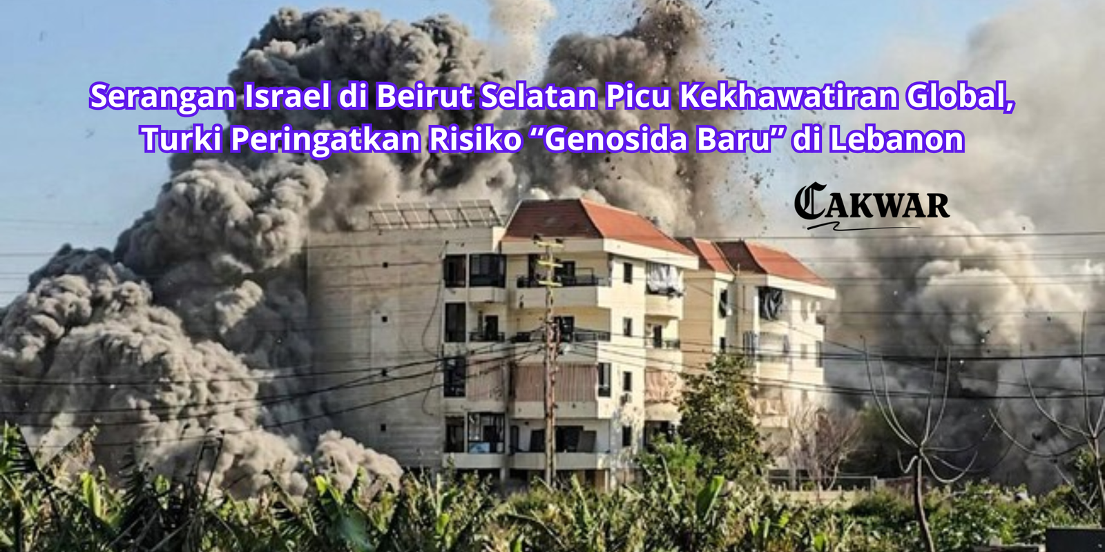 Serangan Israel di Beirut Selatan Picu Kekhawatiran Global, Turki Peringatkan Risiko “Genosida Baru” di Lebanon