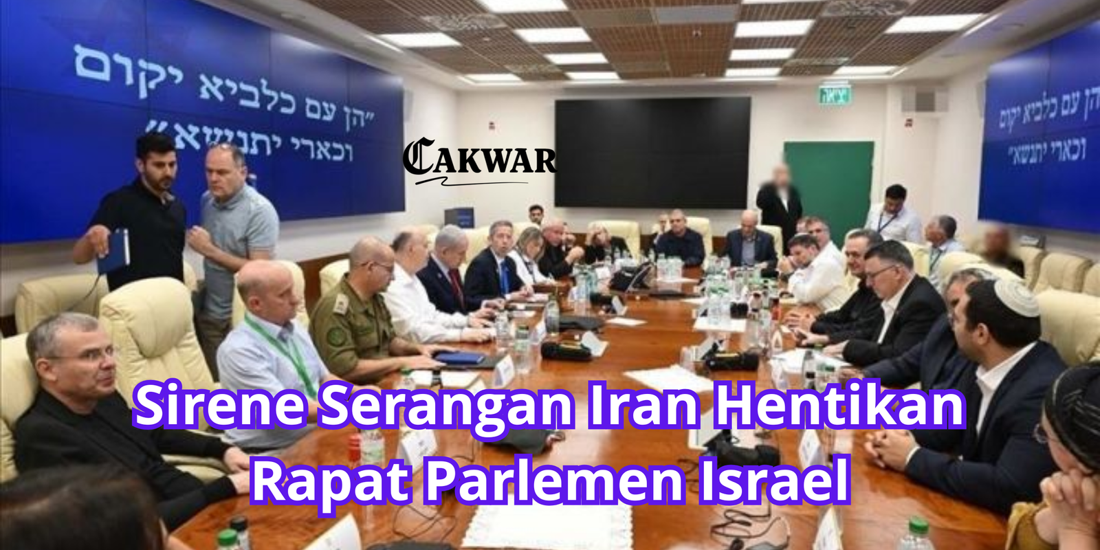 Sirene Serangan Iran Hentikan Rapat Parlemen Israel