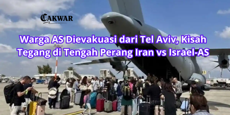 Warga AS Dievakuasi dari Tel Aviv, Kisah Tegang di Tengah Perang Iran vs Israel-AS