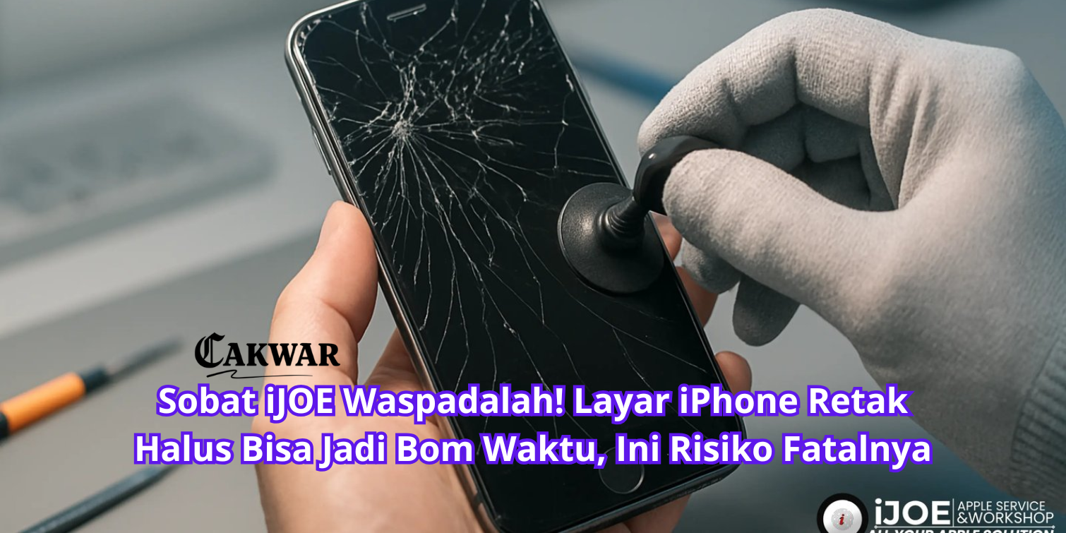Sobat iJOE Waspadalah! Layar iPhone Retak Halus Bisa Jadi Bom Waktu, Ini Risiko Fatalnya