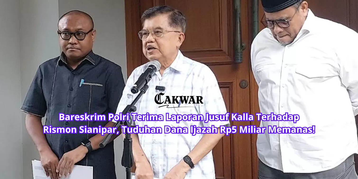 Bareskrim Polri Terima Laporan Jusuf Kalla Terhadap Rismon Sianipar, Tuduhan Dana Ijazah Rp5 Miliar Memanas!