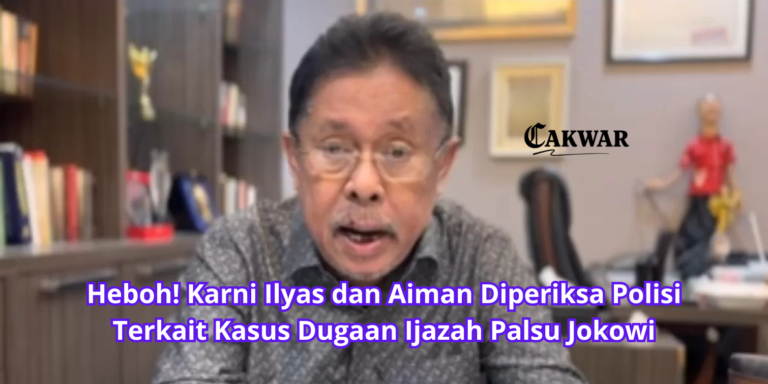 Heboh! Karni Ilyas dan Aiman Diperiksa Polisi Terkait Kasus Dugaan Ijazah Palsu Jokowi