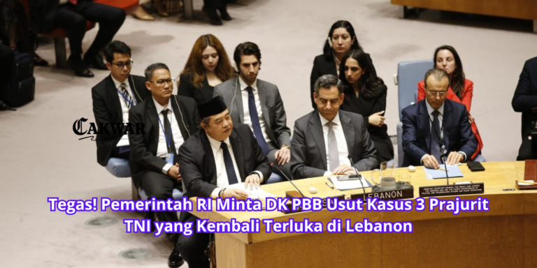 Tegas! Pemerintah RI Minta DK PBB Usut Kasus 3 Prajurit TNI yang Kembali Terluka di Lebanon