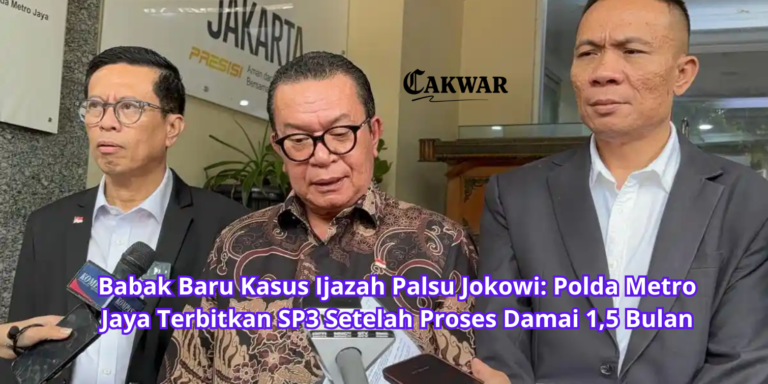 Babak Baru Kasus Ijazah Palsu Jokowi: Polda Metro Jaya Terbitkan SP3 Setelah Proses Damai 1,5 Bulan