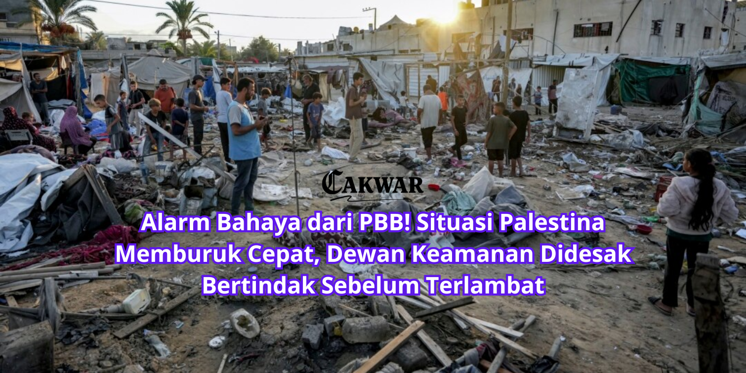 Alarm Bahaya dari PBB! Situasi Palestina Memburuk Cepat, Dewan Keamanan Didesak Bertindak Sebelum Terlambat