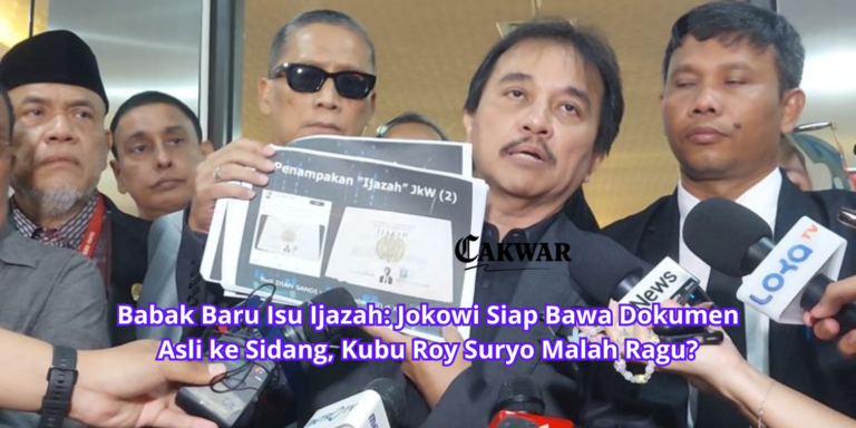 Babak Baru Isu Ijazah: Jokowi Siap Bawa Dokumen Asli ke Sidang, Kubu Roy Suryo Malah Ragu?