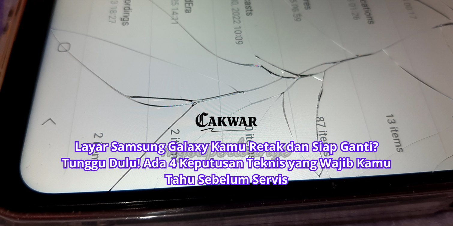 Layar Samsung Galaxy Kamu Retak dan Siap Ganti? Tunggu Dulu! Ada 4 Keputusan Teknis yang Wajib Kamu Tahu Sebelum Servis