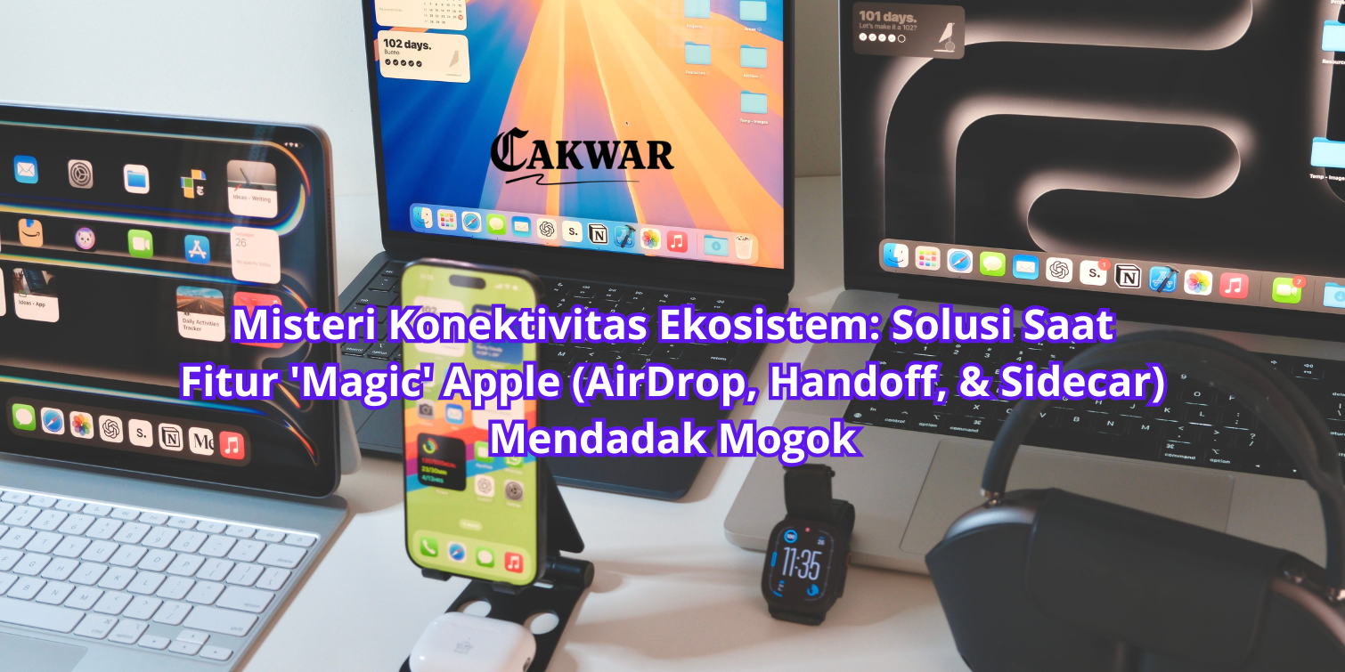 Misteri Konektivitas Ekosistem: Solusi Saat Fitur ‘Magic’ Apple (AirDrop, Handoff, & Sidecar) Mendadak Mogok