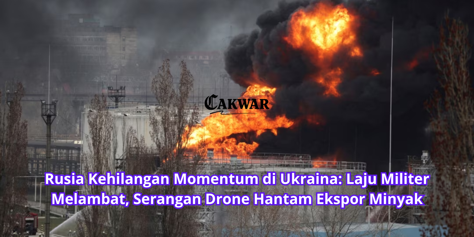 Rusia Kehilangan Momentum di Ukraina: Laju Militer Melambat, Serangan Drone Hantam Ekspor Minyak