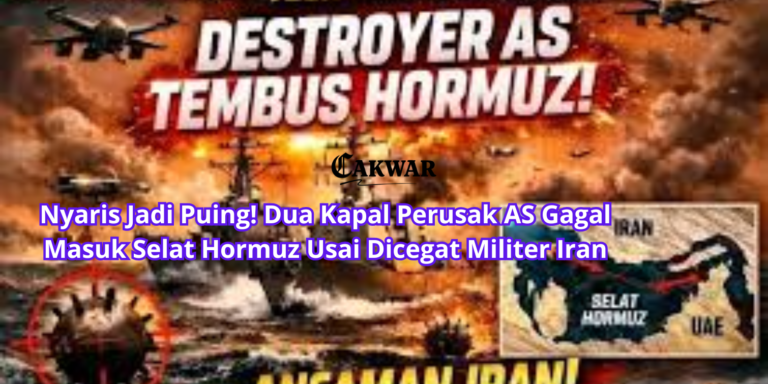 Nyaris Jadi Puing! Dua Kapal Perusak AS Gagal Masuk Selat Hormuz Usai Dicegat Militer Iran
