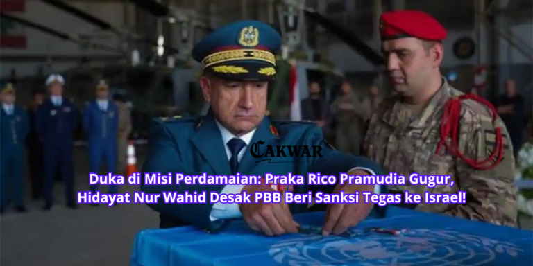 Duka di Misi Perdamaian: Praka Rico Pramudia Gugur, Hidayat Nur Wahid Desak PBB Beri Sanksi Tegas ke Israel!