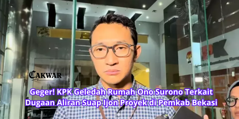 Geger! KPK Geledah Rumah Ono Surono Terkait Dugaan Aliran Suap Ijon Proyek di Pemkab Bekasi