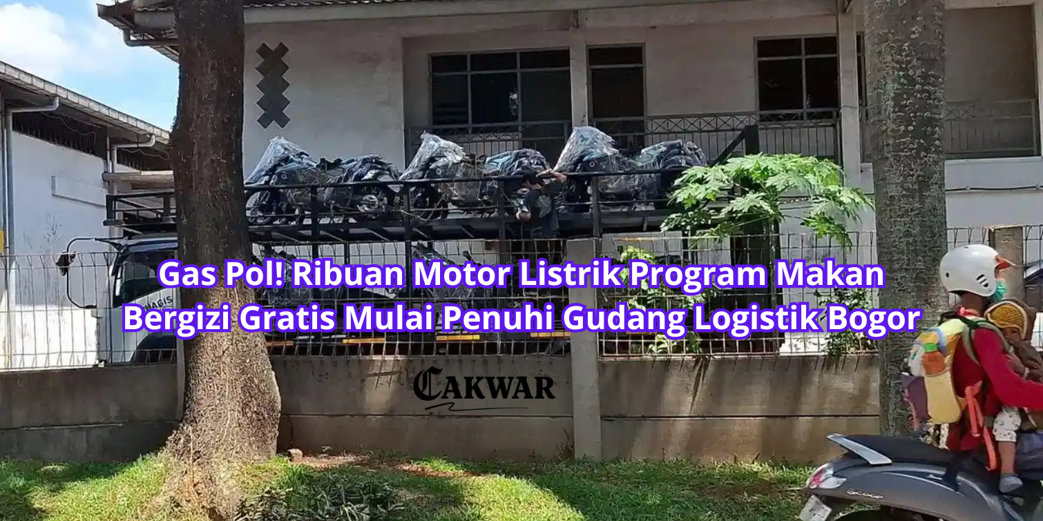 Gas Pol! Ribuan Motor Listrik Program Makan Bergizi Gratis Mulai Penuhi Gudang Logistik Bogor