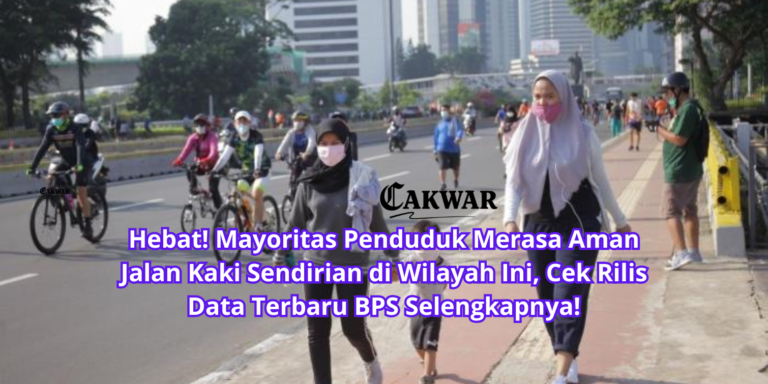 Hebat! Mayoritas Penduduk Merasa Aman Jalan Kaki Sendirian di Wilayah Ini, Cek Rilis Data Terbaru BPS Selengkapnya!
