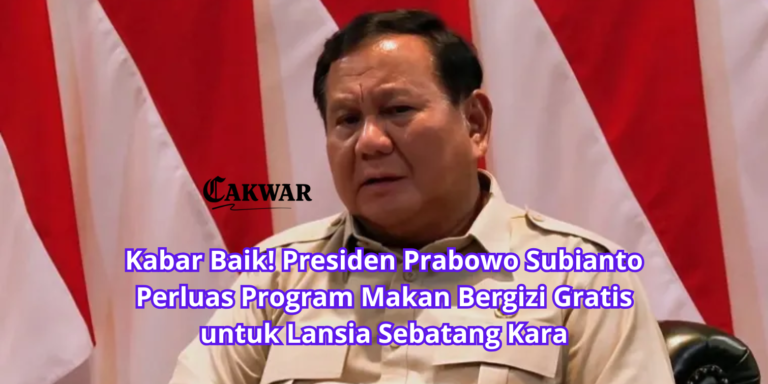 Kabar Baik! Presiden Prabowo Subianto Perluas Program Makan Bergizi Gratis untuk Lansia Sebatang Kara