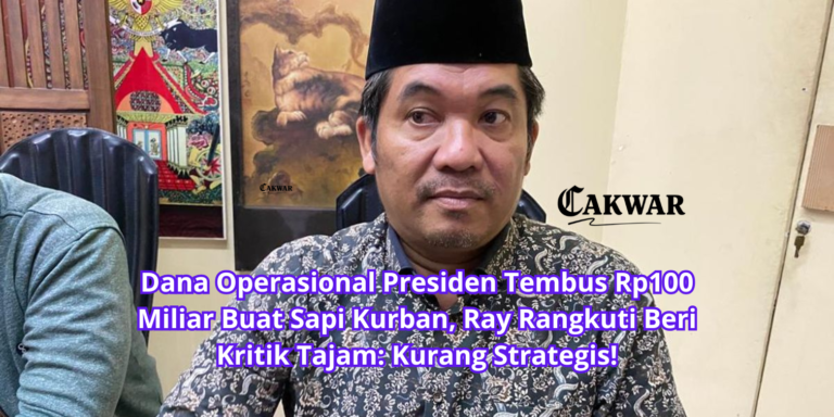 Dana Operasional Presiden Tembus Rp100 Miliar Buat Sapi Kurban, Ray Rangkuti Beri Kritik Tajam: Kurang Strategis!