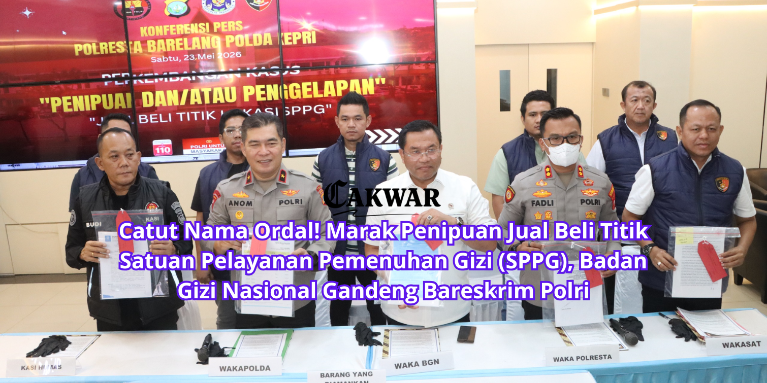 Catut Nama Ordal! Marak Penipuan Jual Beli Titik Satuan Pelayanan Pemenuhan Gizi (SPPG), Badan Gizi Nasional Gandeng Bareskrim Polri