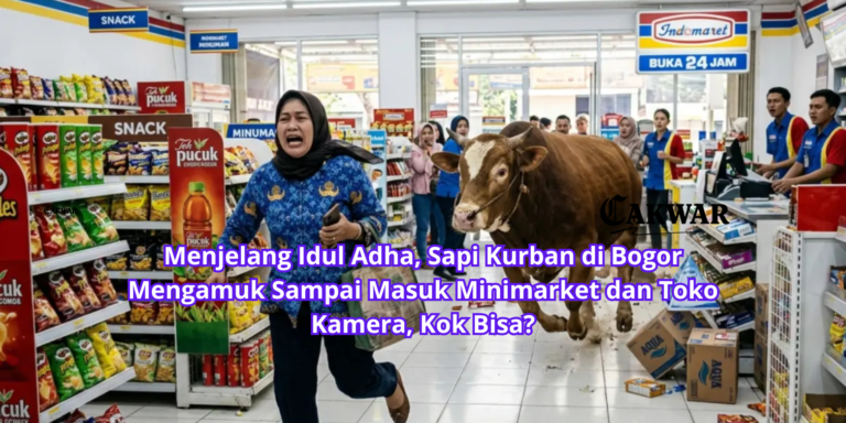 Menjelang Idul Adha, Sapi Kurban di Bogor Mengamuk Sampai Masuk Minimarket dan Toko Kamera, Kok Bisa?