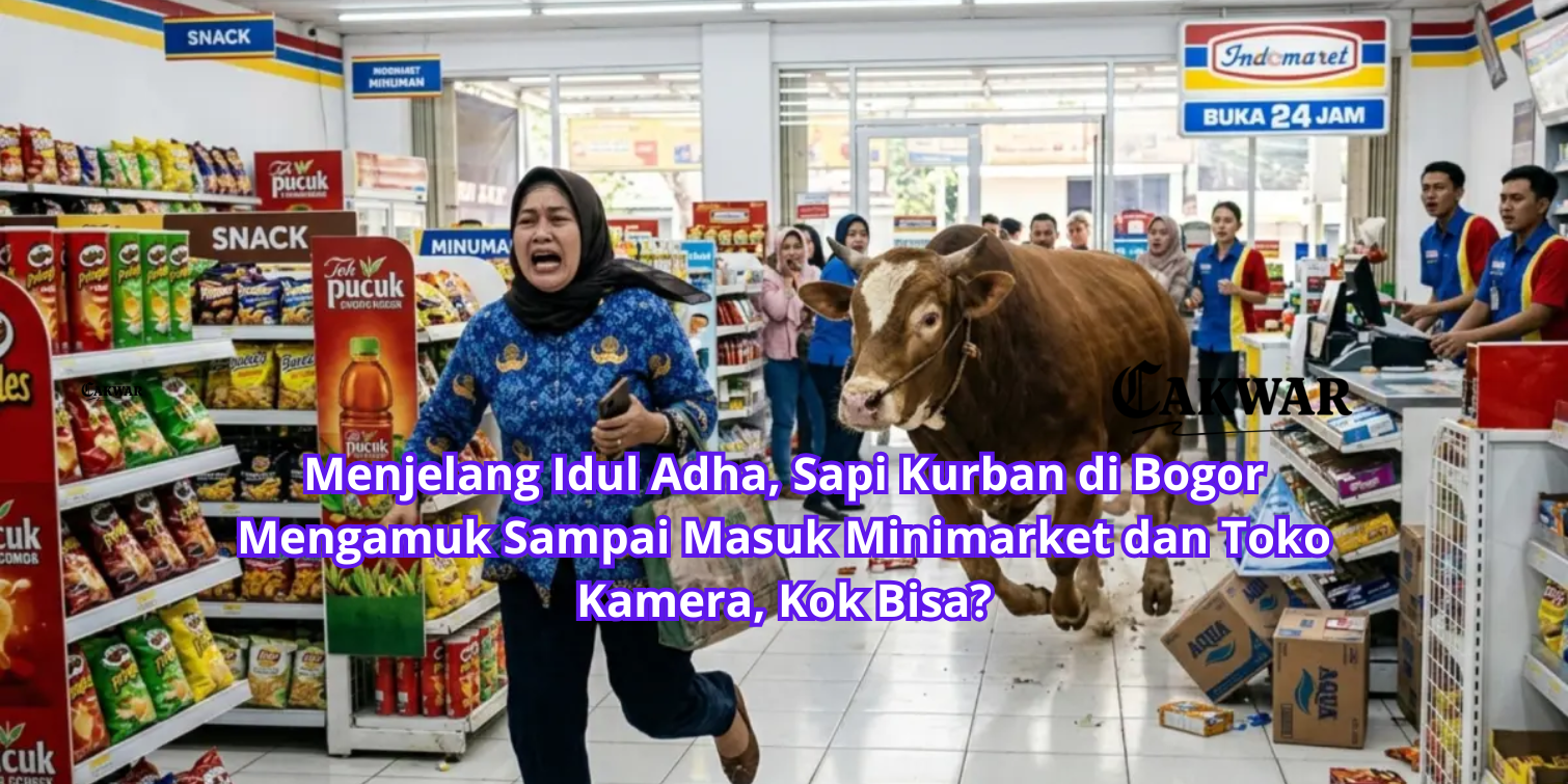 Menjelang Idul Adha, Sapi Kurban di Bogor Mengamuk Sampai Masuk Minimarket dan Toko Kamera, Kok Bisa?