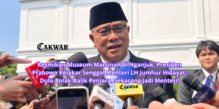 Resmikan Museum Marsinah di Nganjuk, Presiden Prabowo Kelakar Senggol Menteri LH Jumhur Hidayat: Dulu Bolak-Balik Penjara, Sekarang Jadi Menteri!