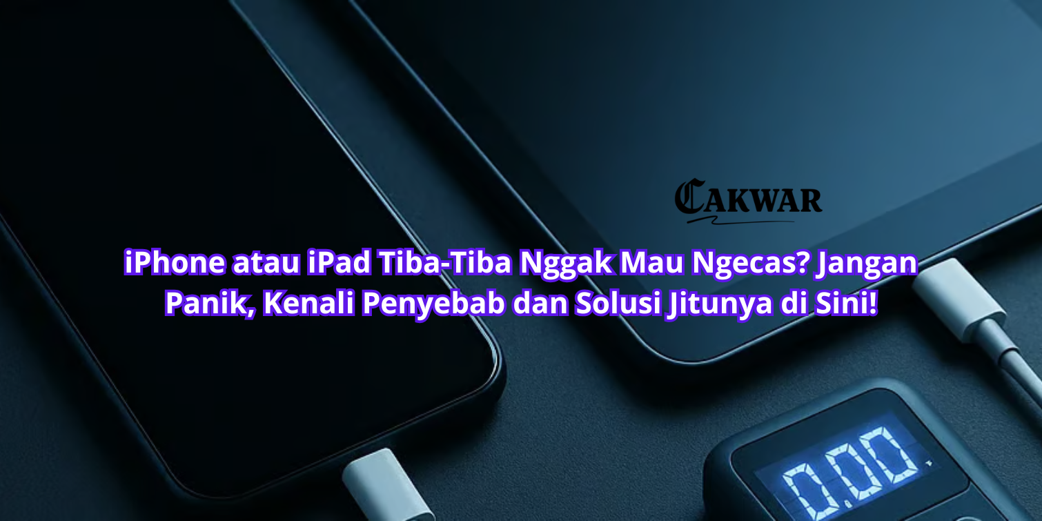 iPhone atau iPad Tiba-Tiba Nggak Mau Ngecas? Jangan Panik, Kenali Penyebab dan Solusi Jitunya di Sini!