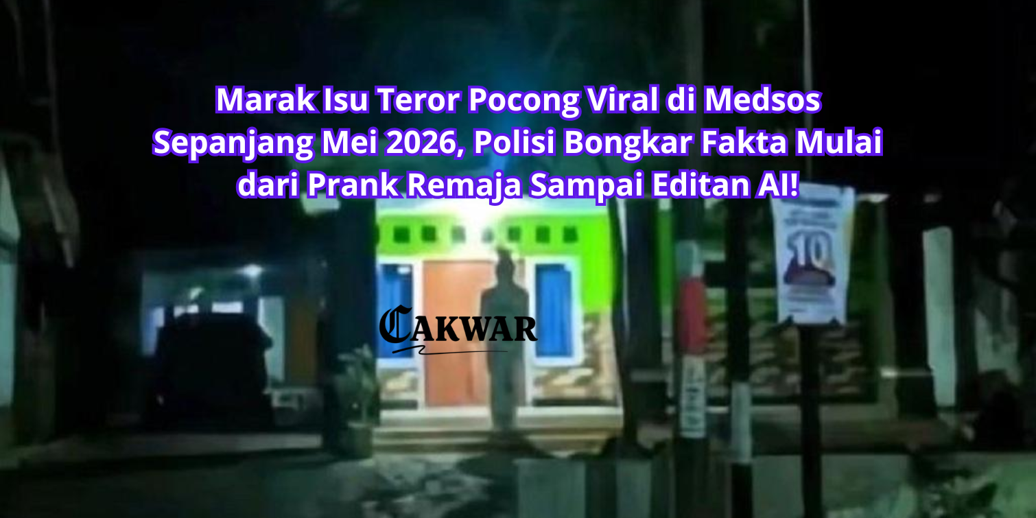 Marak Isu Teror Pocong Viral di Medsos Sepanjang Mei 2026, Polisi Bongkar Fakta Mulai dari Prank Remaja Sampai Editan AI!