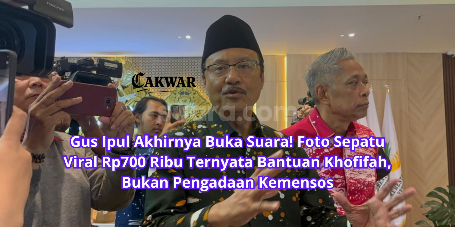 Gus Ipul Akhirnya Buka Suara! Foto Sepatu Viral Rp700 Ribu Ternyata Bantuan Khofifah, Bukan Pengadaan Kemensos