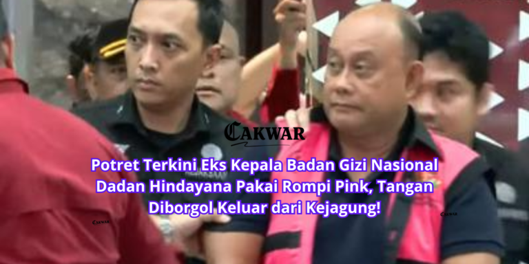 Potret Terkini Eks Kepala Badan Gizi Nasional Dadan Hindayana Pakai Rompi Pink, Tangan Diborgol Keluar dari Kejagung!