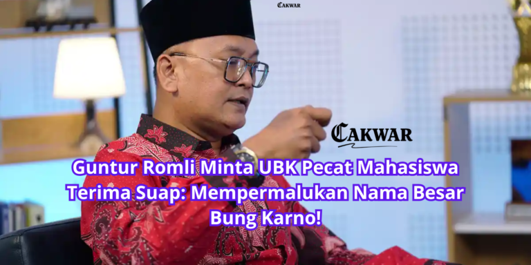 Guntur Romli Minta UBK Pecat Mahasiswa Terima Suap: Mempermalukan Nama Besar Bung Karno!